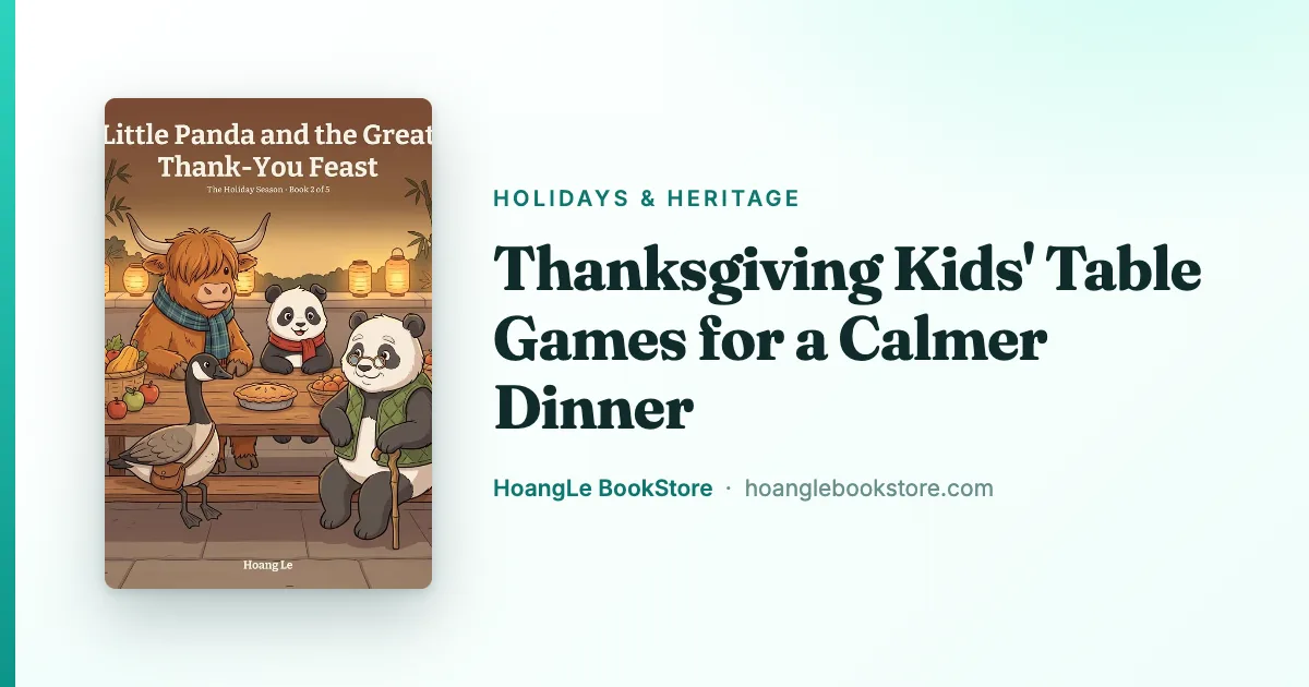 Thanksgiving Kids' Table Games for a Calmer Dinner
