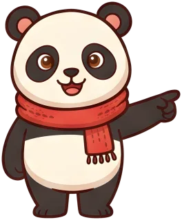 Little Panda points the way.
