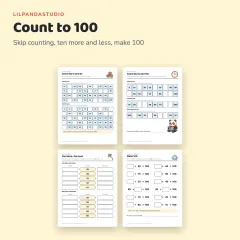 Little Panda’s 100th Day of School Activity Pack: count to 100