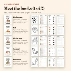 Little Panda's Activity Book Bundle: meet the books 1