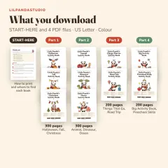 Little Panda's Activity Book Bundle: what you download