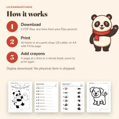 Little Panda's Activity Book Bundle: how it works