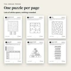 Quick Puzzles, Vol. 1: ADHD-Friendly Format, 70 Short Big Print Puzzles for Adults: one per page