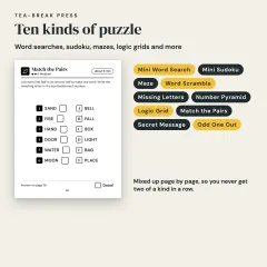 Quick Puzzles, Vol. 1: ADHD-Friendly Format, 70 Short Big Print Puzzles for Adults: ten kinds