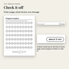 Quick Puzzles, Vol. 1: ADHD-Friendly Format, 70 Short Big Print Puzzles for Adults: done box