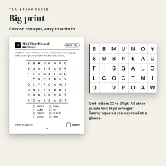 Quick Puzzles, Vol. 2: ADHD-Friendly Format, 70 Short Big-Print Puzzles for Adults: big print