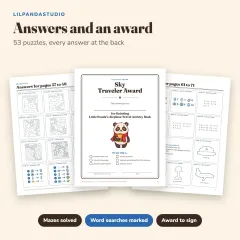 Little Panda's Airplane Travel Activity Book: answers