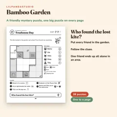 Bamboku: Logic Puzzles with Little Panda, Vol. 2: 76 New Puzzles for Ages 6 to 10: bamboo garden