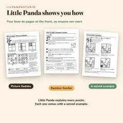Bamboku: Logic Puzzles with Little Panda, Vol. 2: 76 New Puzzles for Ages 6 to 10: how to