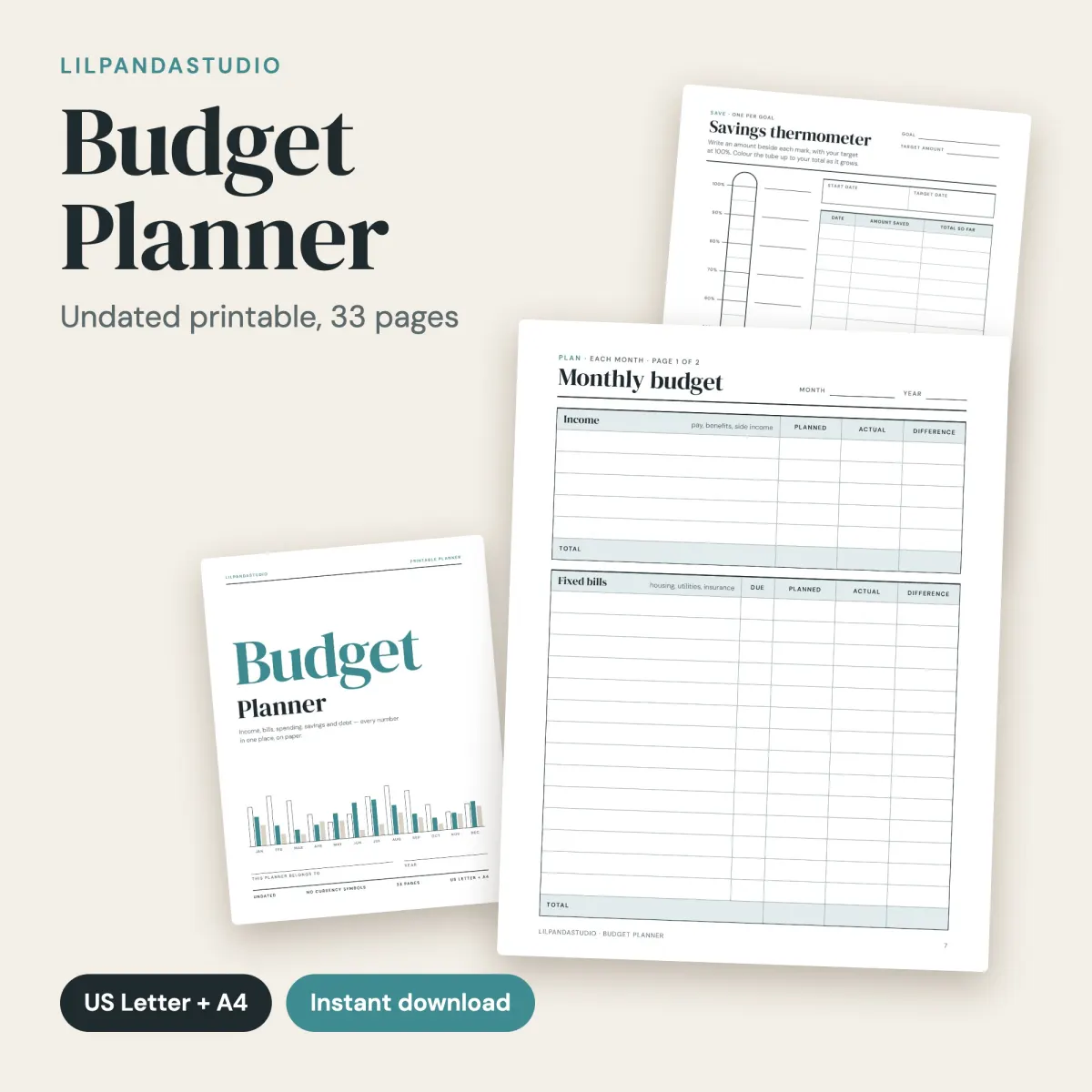 Budget Planner Printable: cover