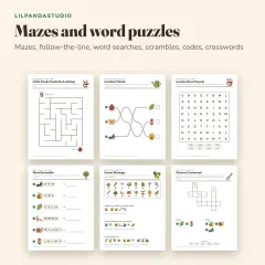 Little Panda's Bugs and Garden Activity Book: mazes and words
