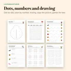 Little Panda's Bugs and Garden Activity Book: dots and drawing