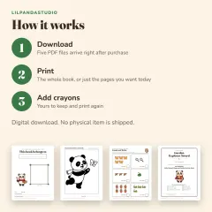 Little Panda's Bugs and Garden Activity Book: how it works