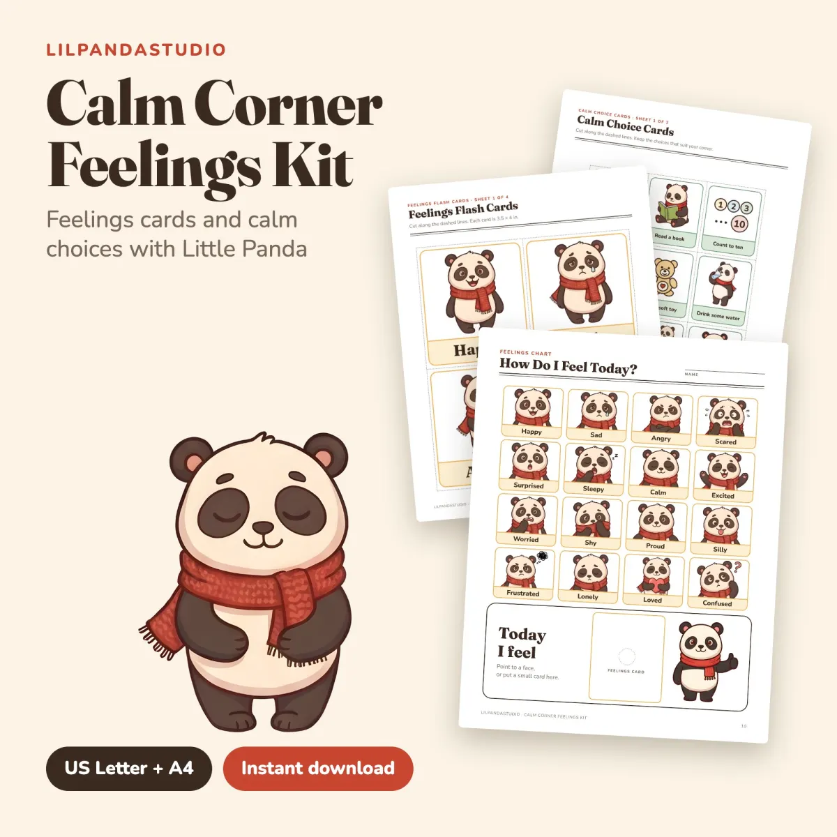 Calm Corner Feelings Kit with Little Panda: cover