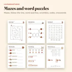 Little Panda's Christmas Activity Book: mazes and words