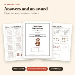 Little Panda's Christmas Activity Book: answers