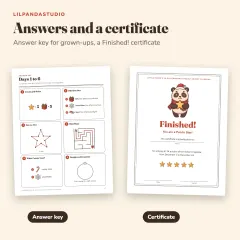 Little Panda’s 24-Day Christmas Puzzle Advent Calendar: answers and certificate
