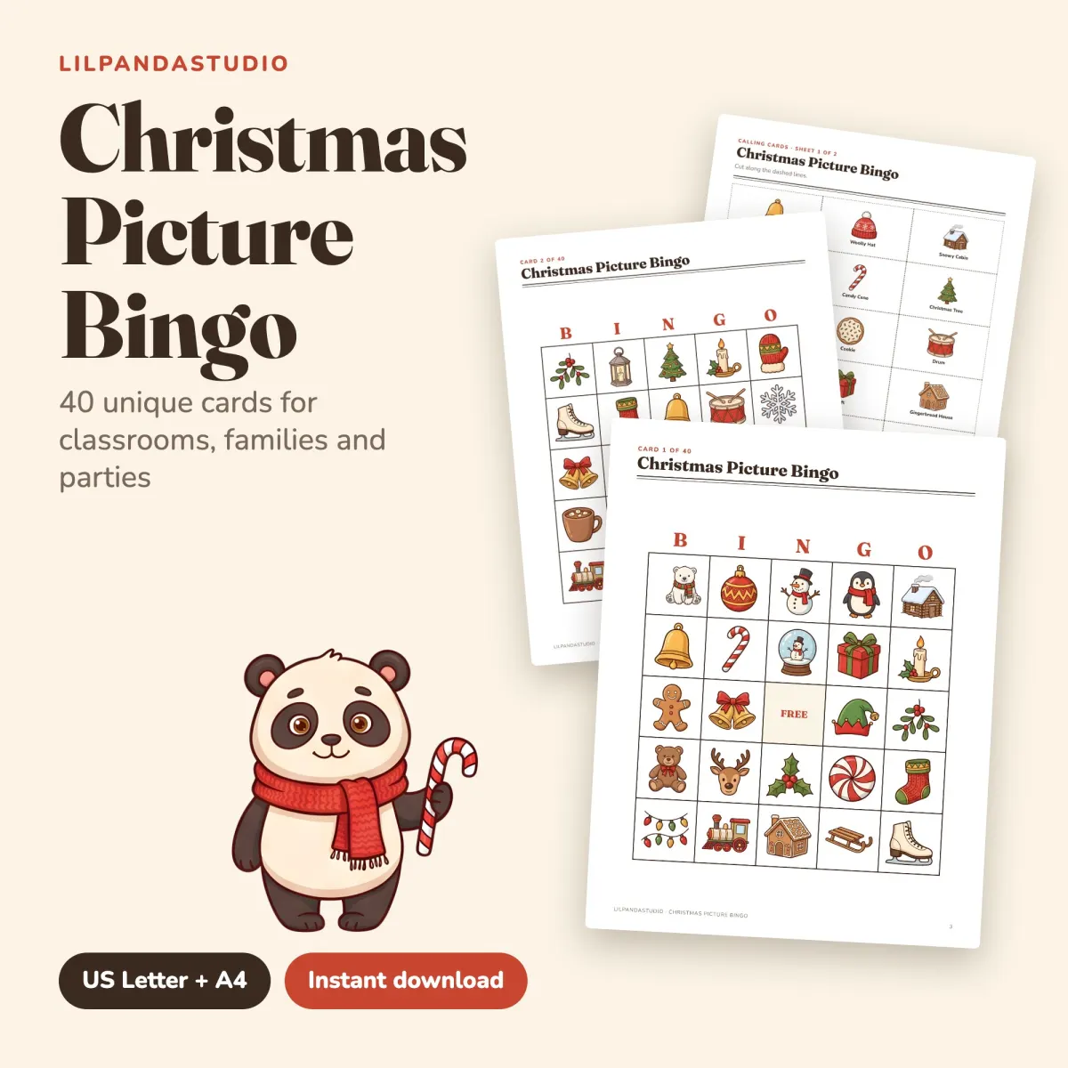 Christmas Picture Bingo: cover
