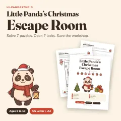 Little Panda’s Christmas Escape Room: cover