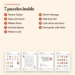 Little Panda’s Christmas Escape Room: what’s inside
