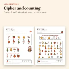 Little Panda’s Christmas Escape Room: cipher and count