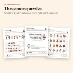 Little Panda’s Christmas Escape Room: patterns mirror odd