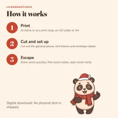 Little Panda’s Christmas Escape Room: how it works