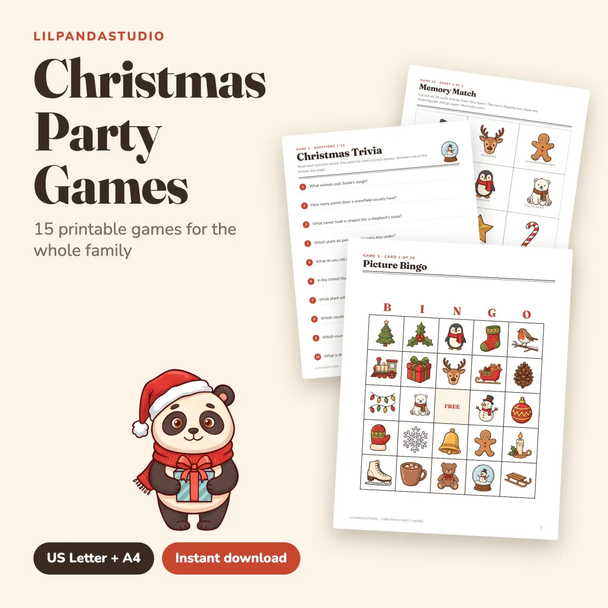 Christmas Party Games Bundle: cover