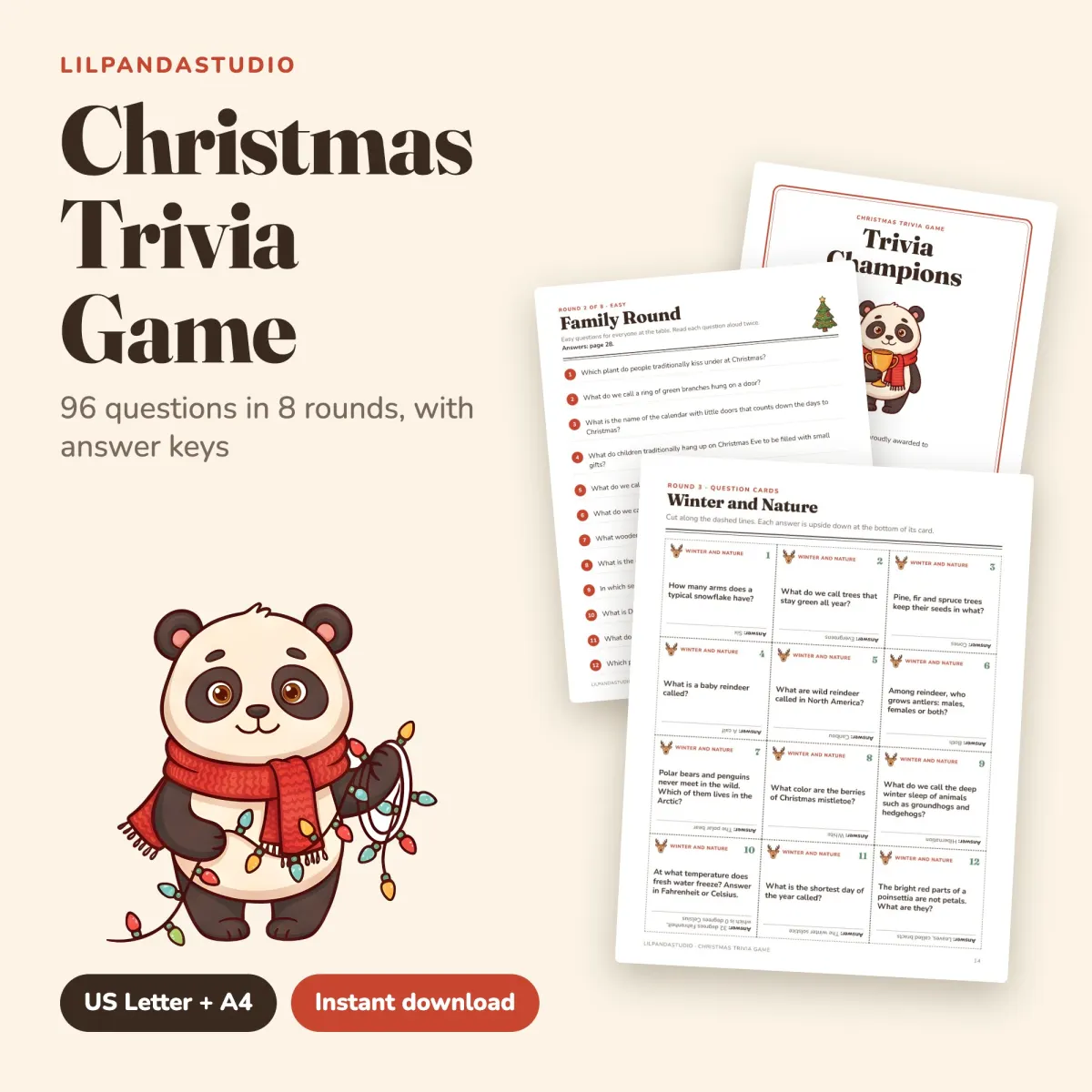 Christmas Trivia Game: cover