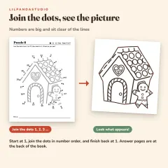 Little Panda's Christmas and Winter Dot-to-Dot: 52 Dot-to-Dot Puzzles for Kids Ages 4 to 8: how it works