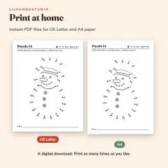 Little Panda's Christmas and Winter Dot-to-Dot: 52 Dot-to-Dot Puzzles for Kids Ages 4 to 8: pdf edition