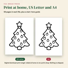 Cozy Christmas Coloring Book: 52 Bold and Easy Pictures for Teens and Adults: pdf edition
