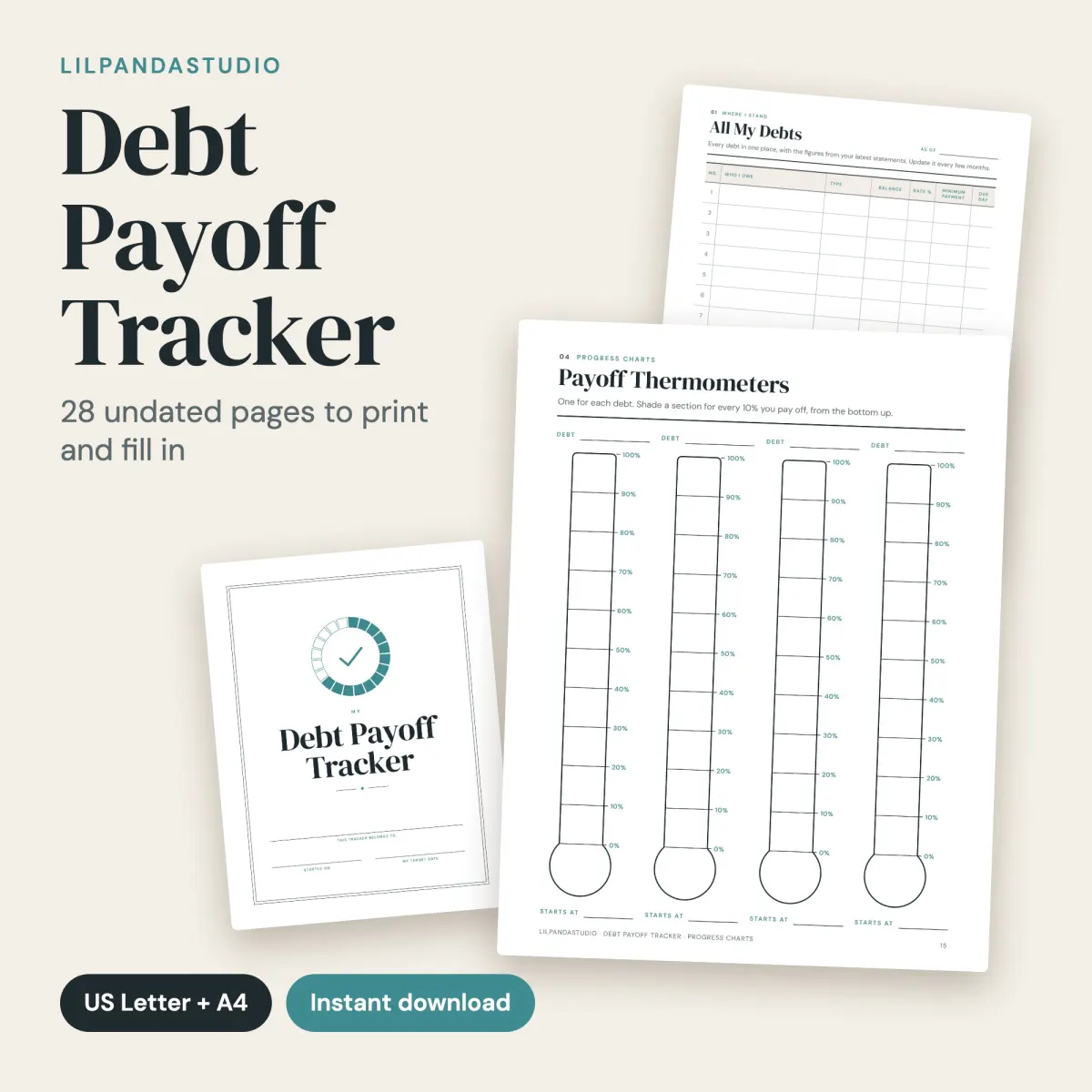 Debt Payoff Tracker Kit: cover