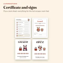 Little Panda’s Detective Academy Escape Room: extras