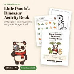 Little Panda's Dinosaur Activity Book: cover