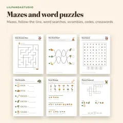 Little Panda's Dinosaur Activity Book: mazes and words