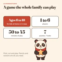 Little Panda’s Dinosaur Dig Escape Room: ages and players