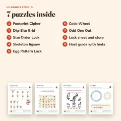 Little Panda’s Dinosaur Dig Escape Room: what’s inside