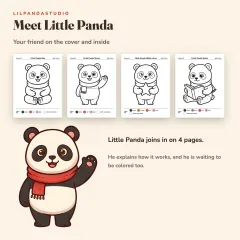 Little Panda's Color by Number: Dinosaurs, Garden and Seaside, 40 Pictures to Color for Kids Ages 4 to 8: little panda