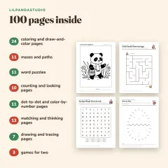Little Panda's Easter and Spring Activity Book: what’s inside