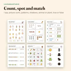 Little Panda's Easter and Spring Activity Book: count and match