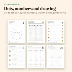 Little Panda's Easter and Spring Activity Book: dots and drawing