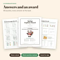 Little Panda's Easter and Spring Activity Book: answers