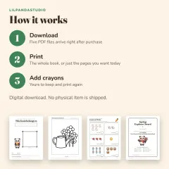 Little Panda's Easter and Spring Activity Book: how it works