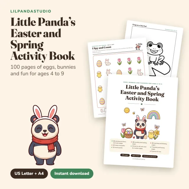 Little Panda's Easter and Spring Activity Book cover