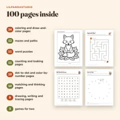 Little Panda's Fall Activity Book: what’s inside