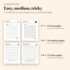 Little Panda's Fall Activity Book: levels