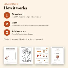 Little Panda's Fall Activity Book: how it works