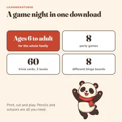Little Panda’s Family Game Night Pack: ages and games