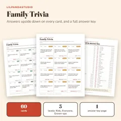 Little Panda’s Family Game Night Pack: trivia